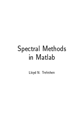 Spectral Methods in MATLAB